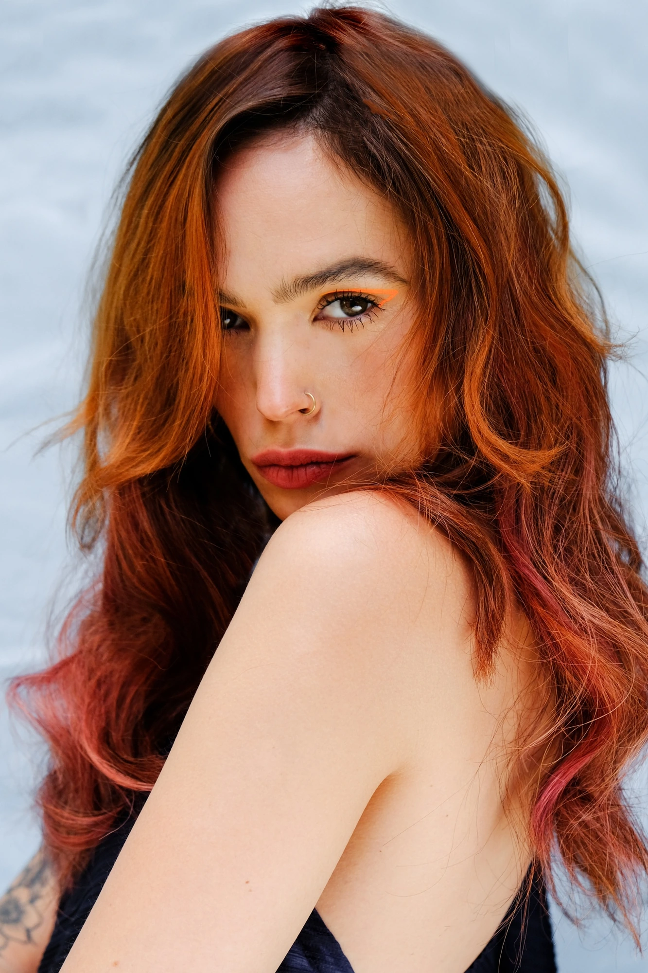 Red haired model