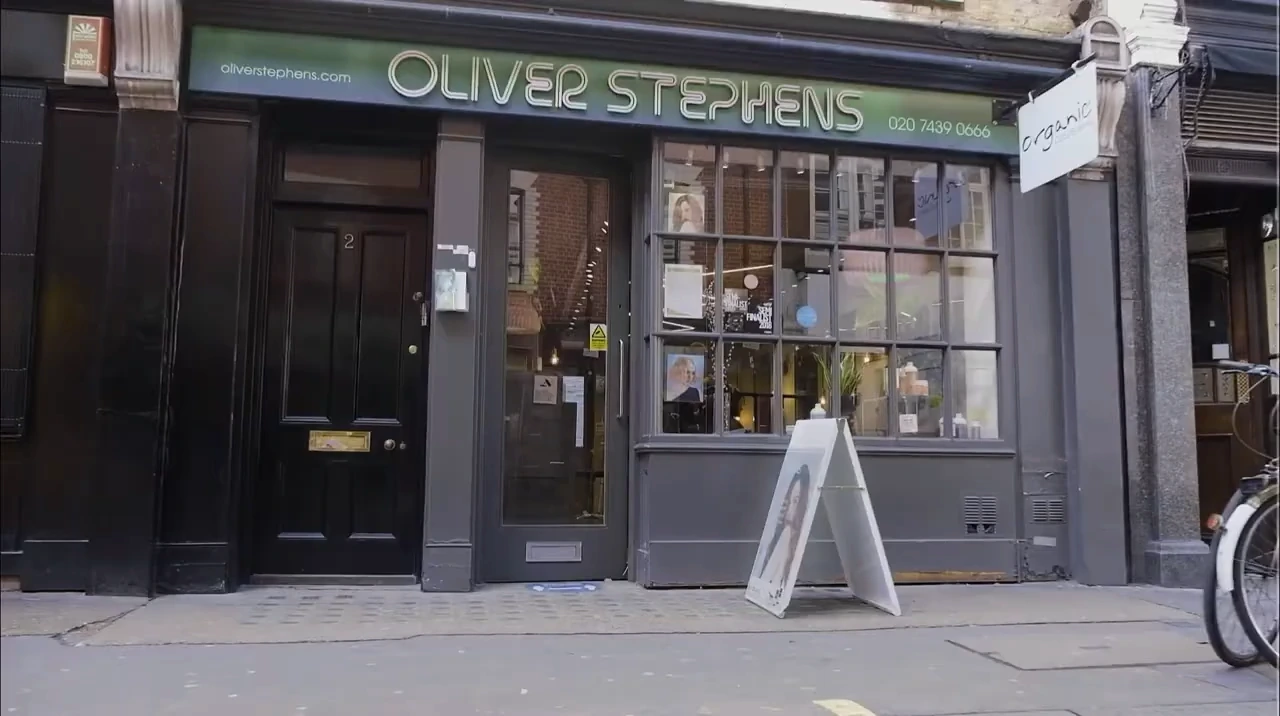 Oliver Stephens Hair salon exterior in Soho