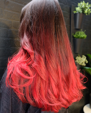 long red hair