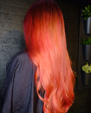 long red hair