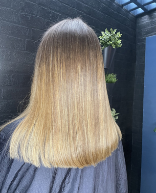 light brown hair from back