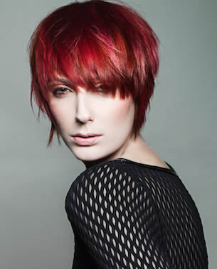 red hair with long fringe 2 of 2