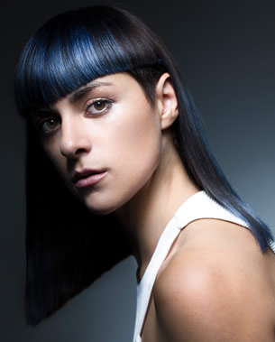 long blue hair 1 of 2