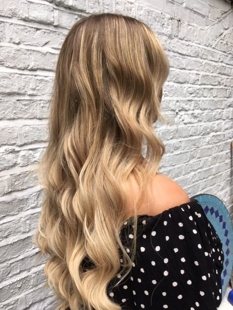 Create more volume with a half head of Hair Extensions. Hair by Oliver 